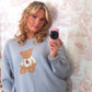 Cuddly Cherry Bear Sweater