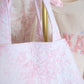 Toile En Rose Pink Quilted Tote Bag