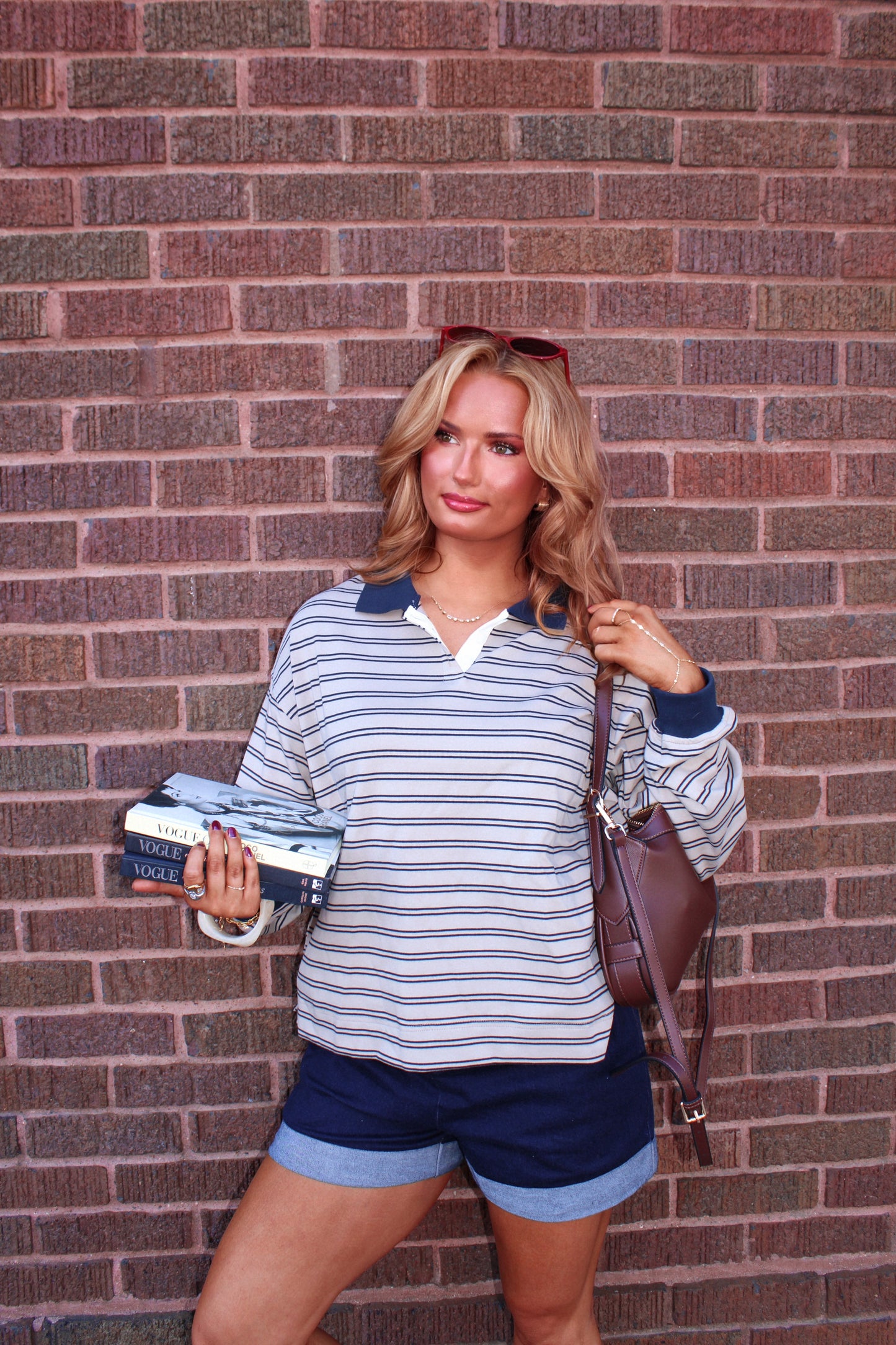 The Oxford Rugby Polo - Tan/Navy