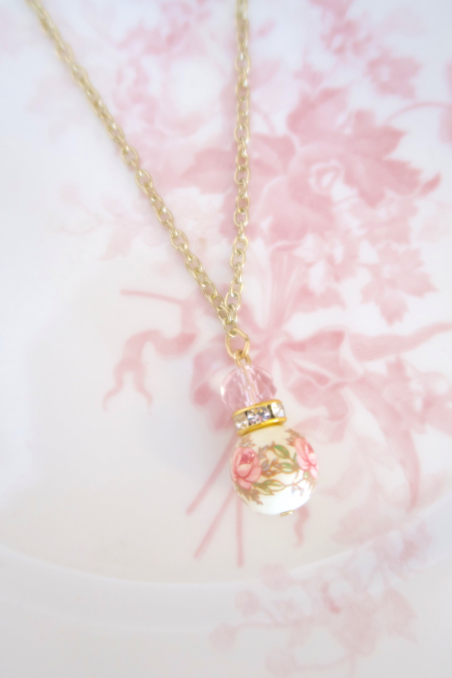 Rosy Tiara Necklace