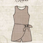 Active Angel Skortsie - Brown Gingham