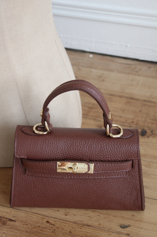 The Janáe Mini Handbag - Brownstone Château