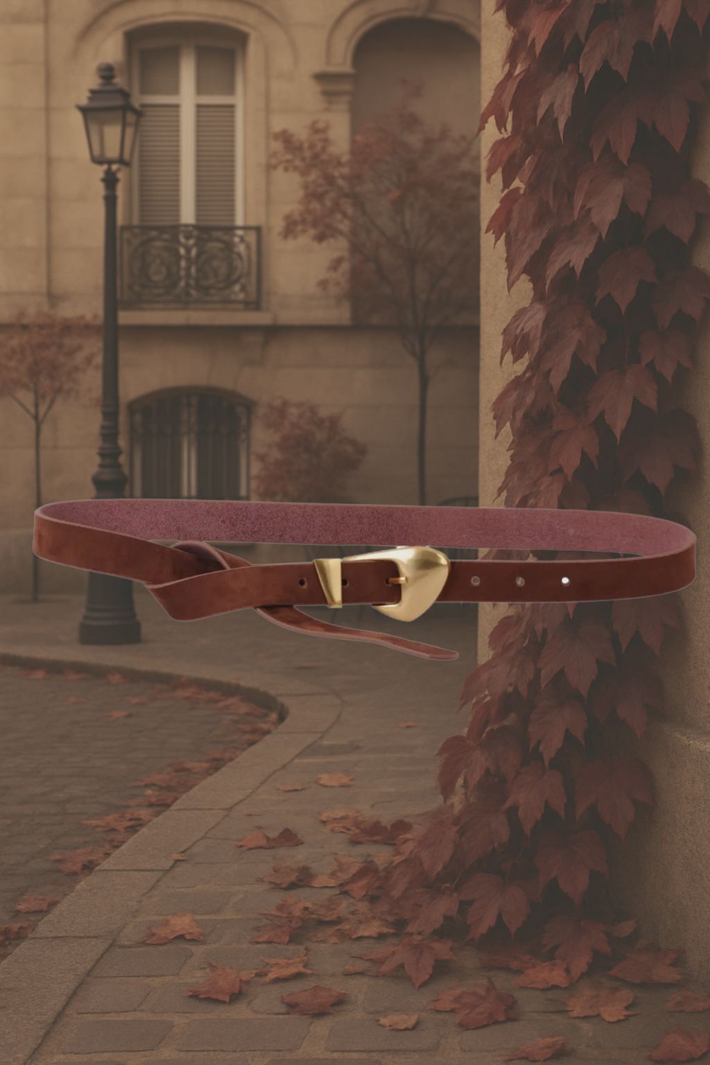 Autumn in Le Marais Suede Belt