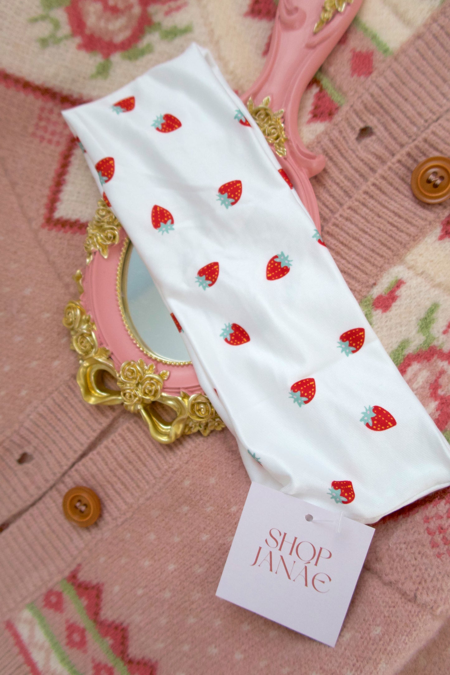 Pilates Girly Headband - Strawberry Sugar