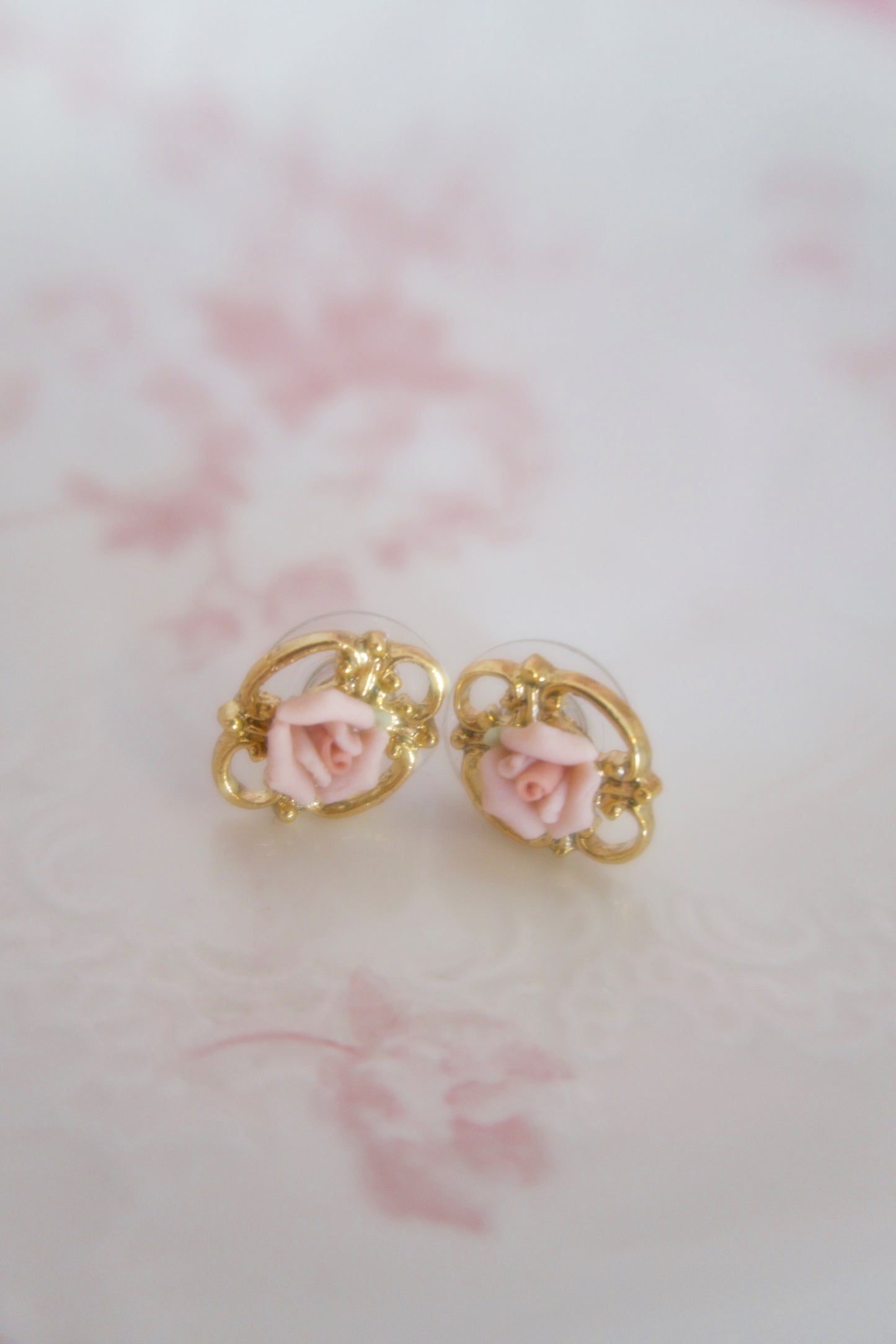 Primrose Porcelain Button Earrings