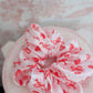 Sweetheart Bow Satin Scrunchie