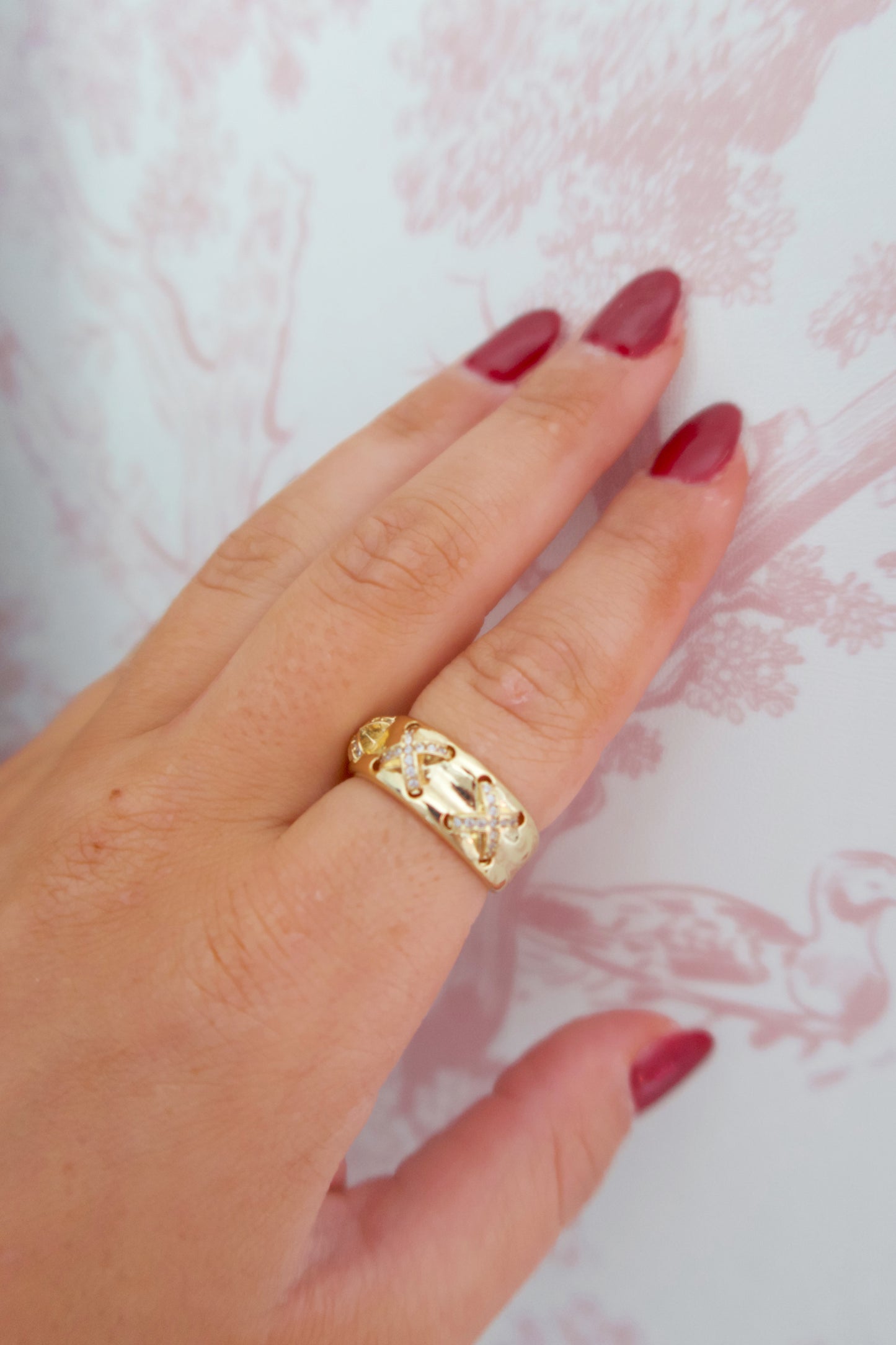 Gemma 24k Gold Filled Ring