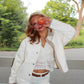 The Orchard Lane Jacket – Cream Gingham