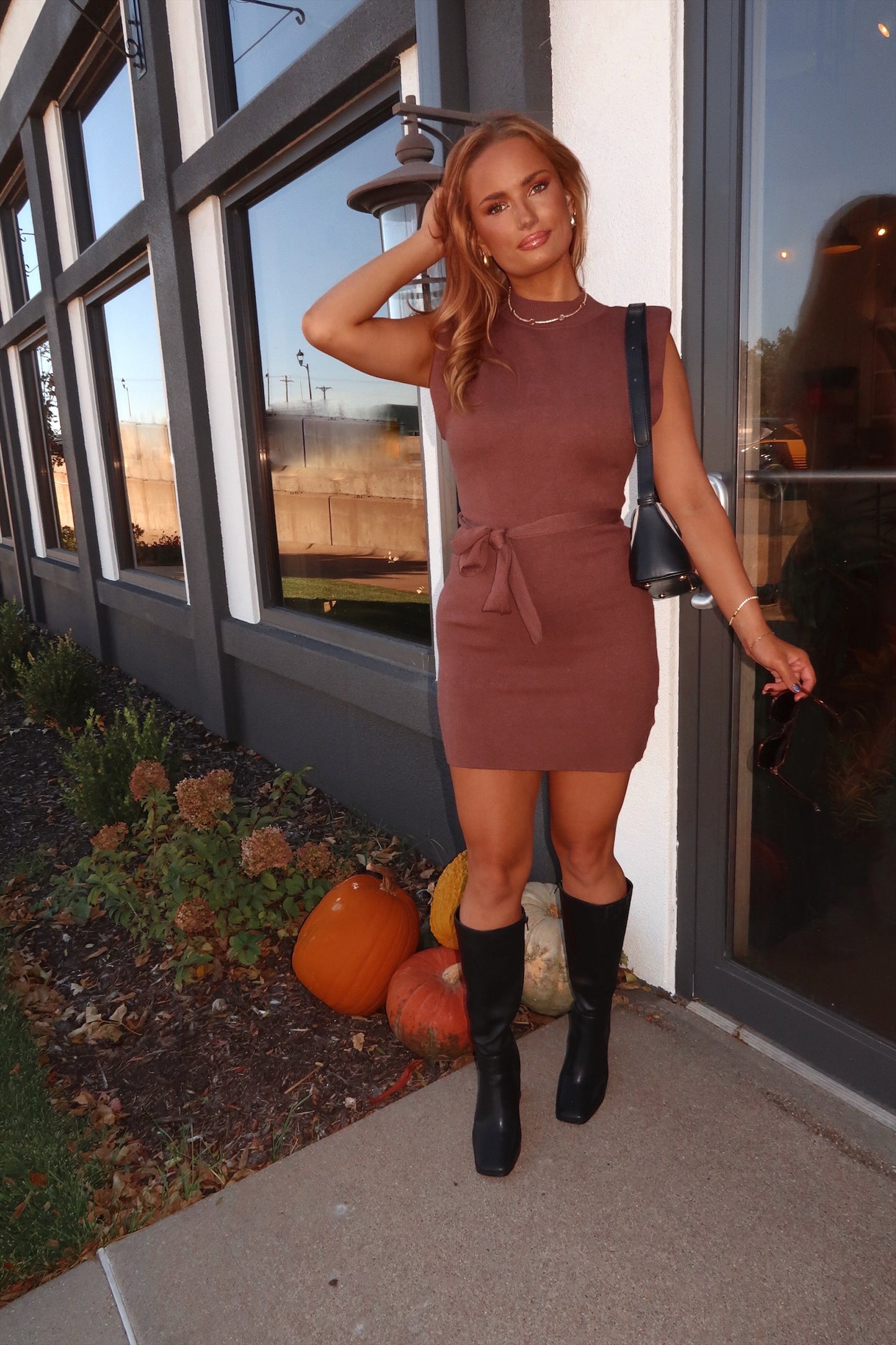 Spiced Cinnamon Sweater Dress