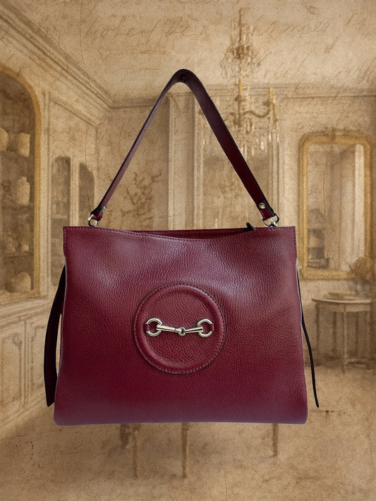 The Cavallino Satchel - Wineberry