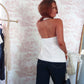 Oceanshell Eyelet Halter Top