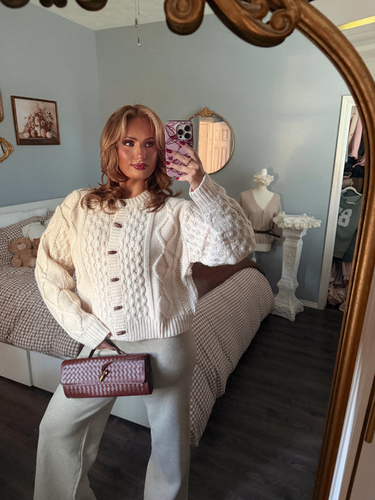 The Storybook Cable Knit Cardigan