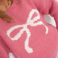 Cozy Coquette Sweater - Pink