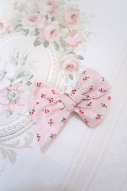 Peony Princess SMALL Bow Hair Clip