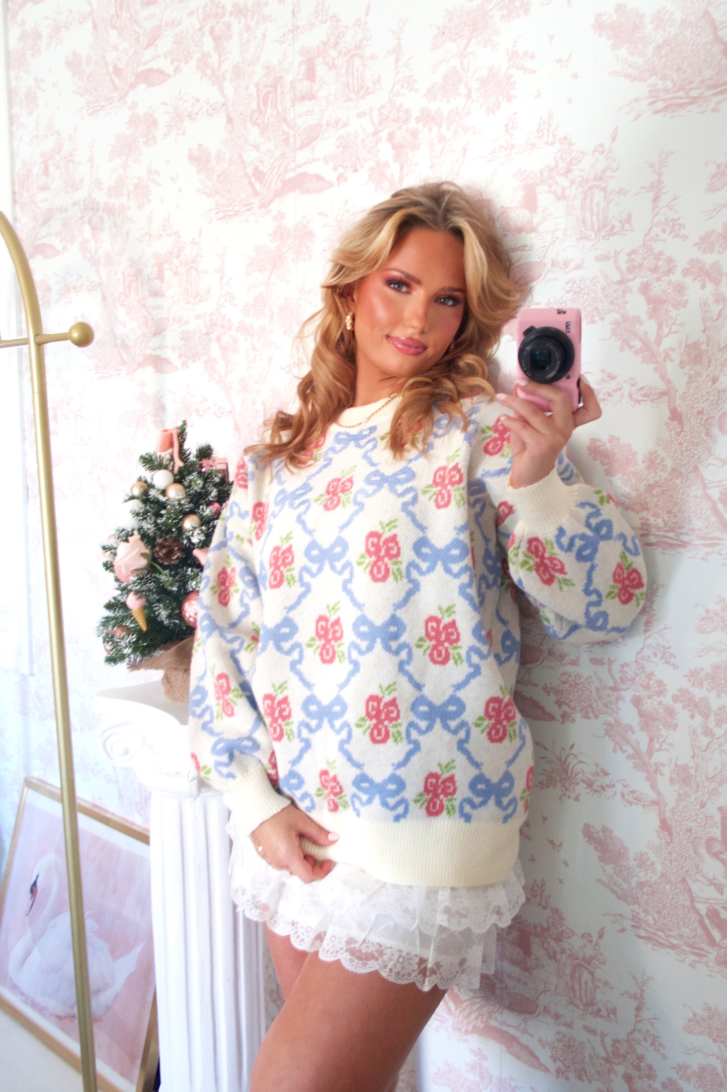 Coquette Cutie Sweater - Frozen Fleurs