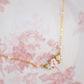 Gilded Garden Rose & Pearl Necklace