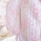 Toile En Rose Pink Quilted Garment Bag