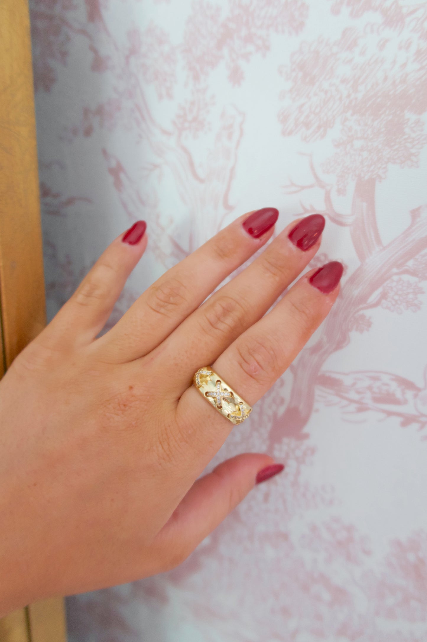 Gemma 24k Gold Filled Ring