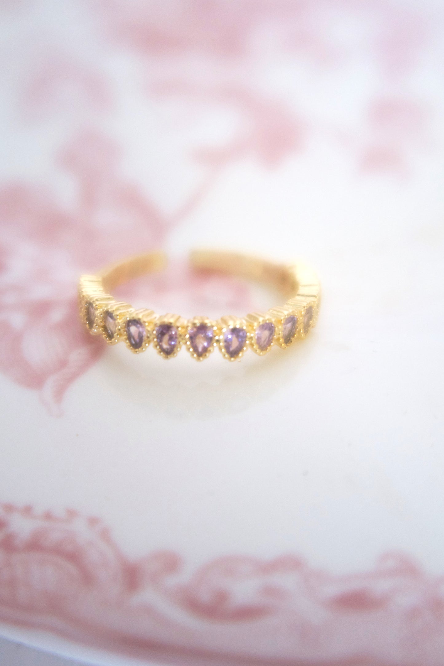 Orchid Crown Ring