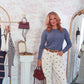 The Madeleine Cardigan - Dusty Blue