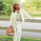The Orchard Lane Jacket – Cream Gingham