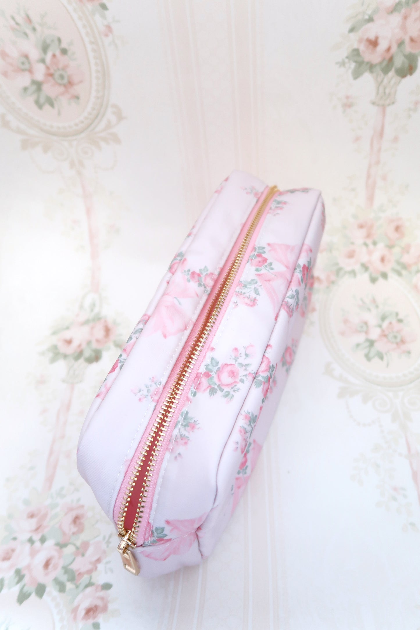 Baby Pink Coquette Makeup Bag