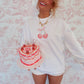 Cherry Bow Oversized Crew Neck