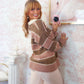 Pretty Girl Polo Sweater - Blush & Brownie