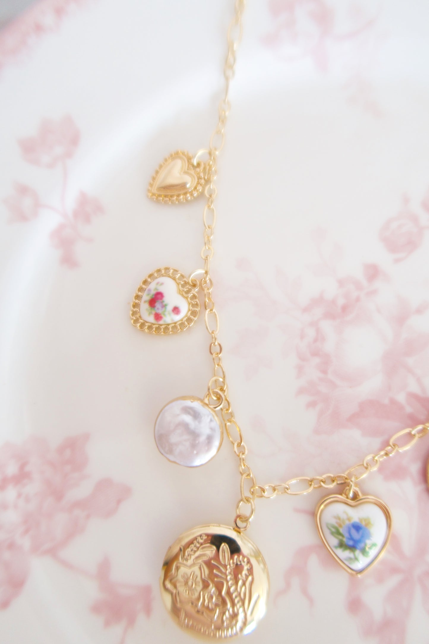 Cinderella’s Garden Locket Charm Necklace