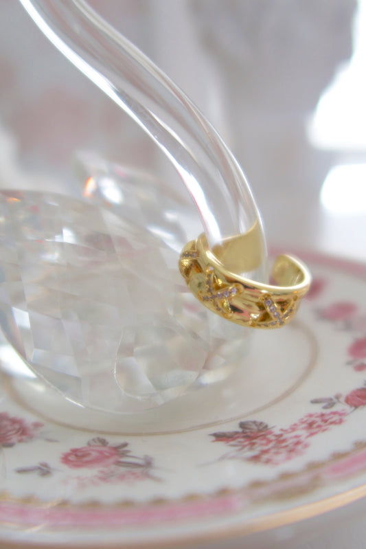 Gemma 24k Gold Filled Ring