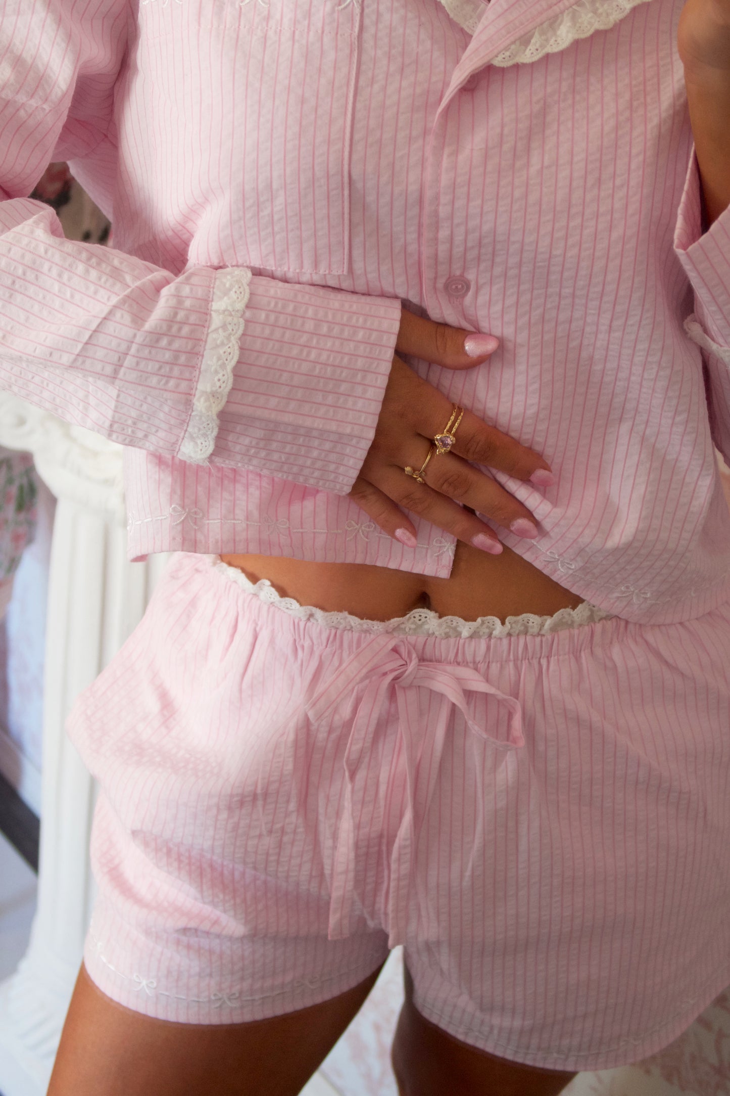 Eloise’s Eyelet Set - Princess Pink