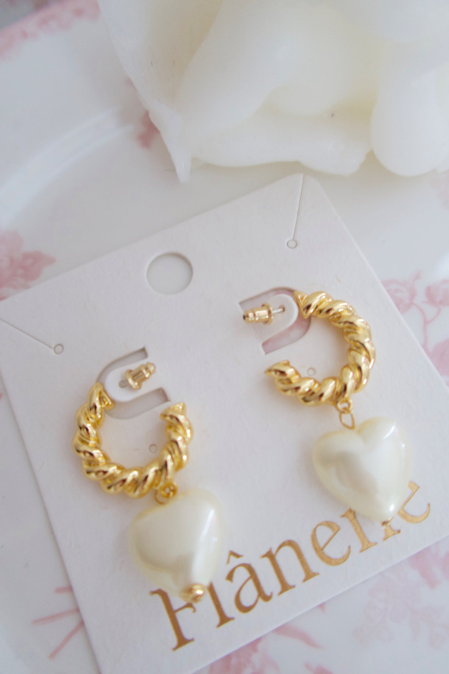 Viviana Vintage Heart Earrings