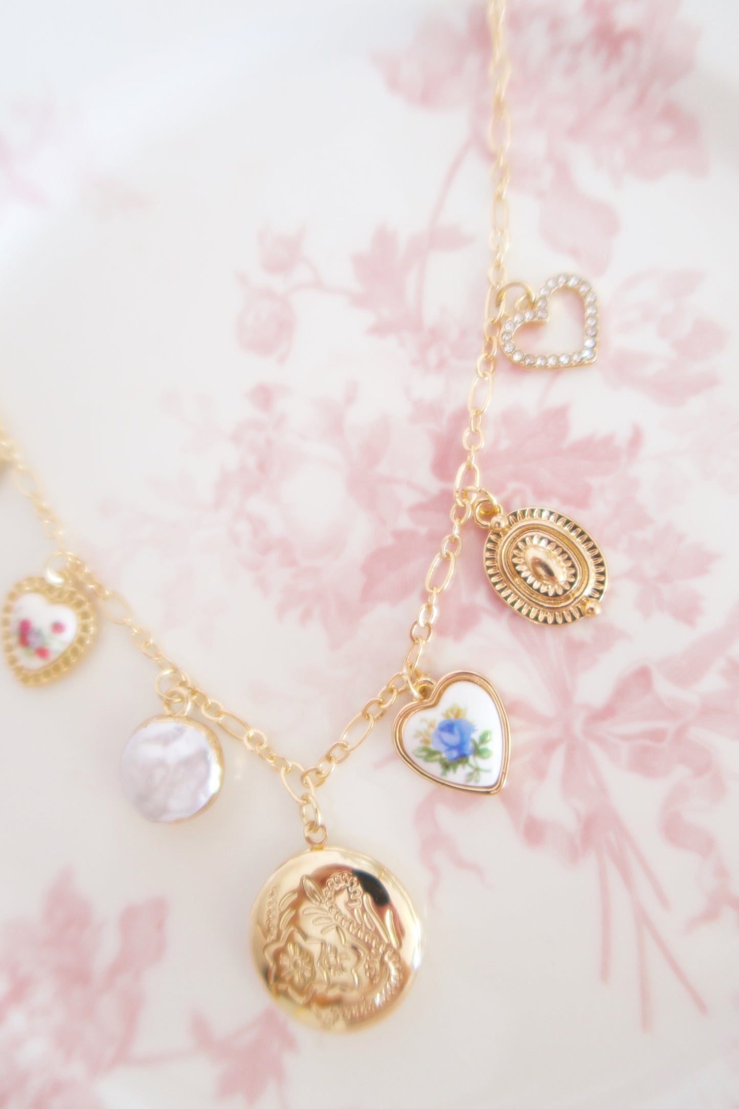 Cinderella’s Garden Locket Charm Necklace