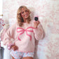 Darling Ribbon Sweater - Aurora’s Pink Kiss