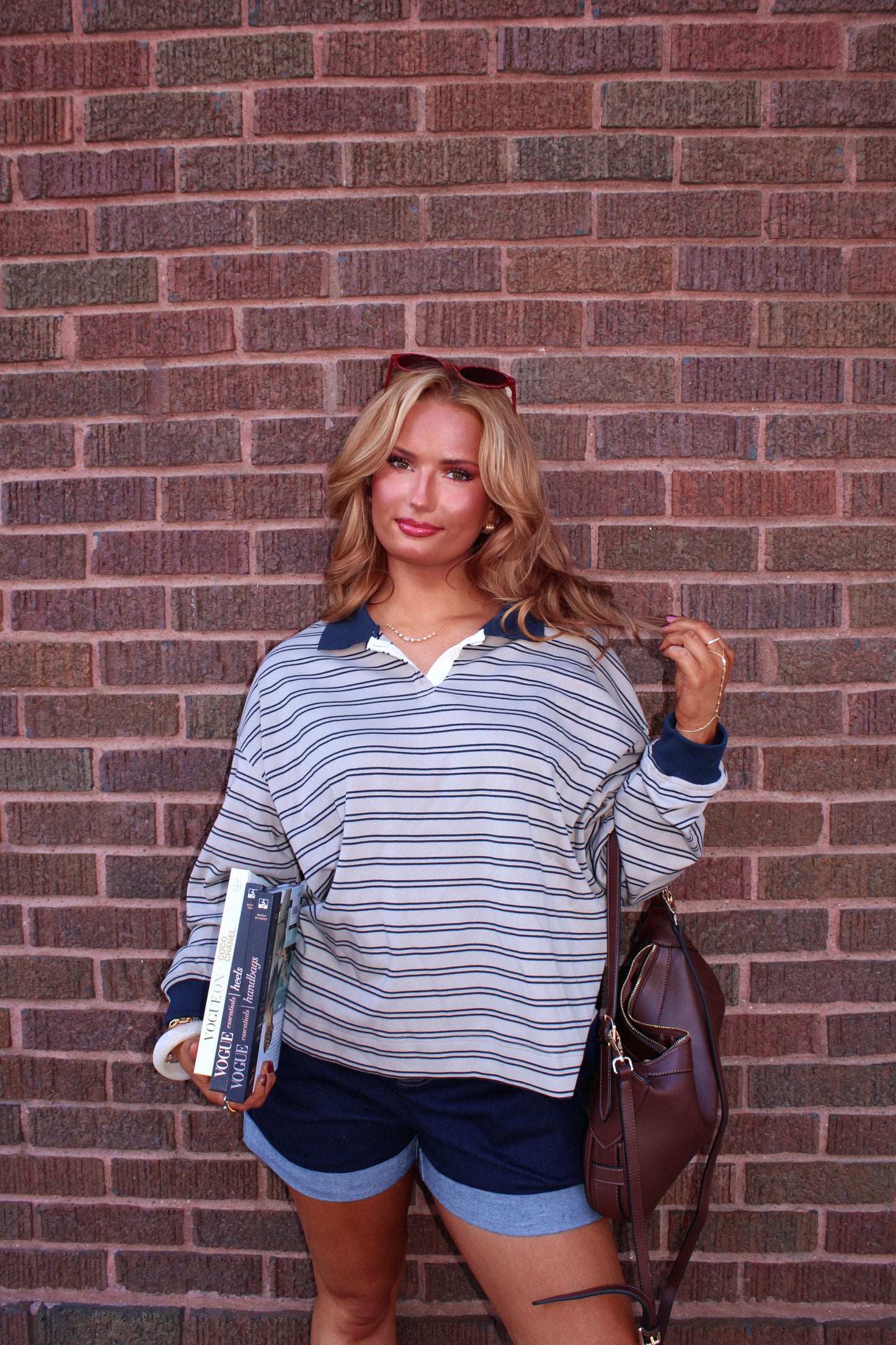 The Oxford Rugby Polo - Tan/Navy