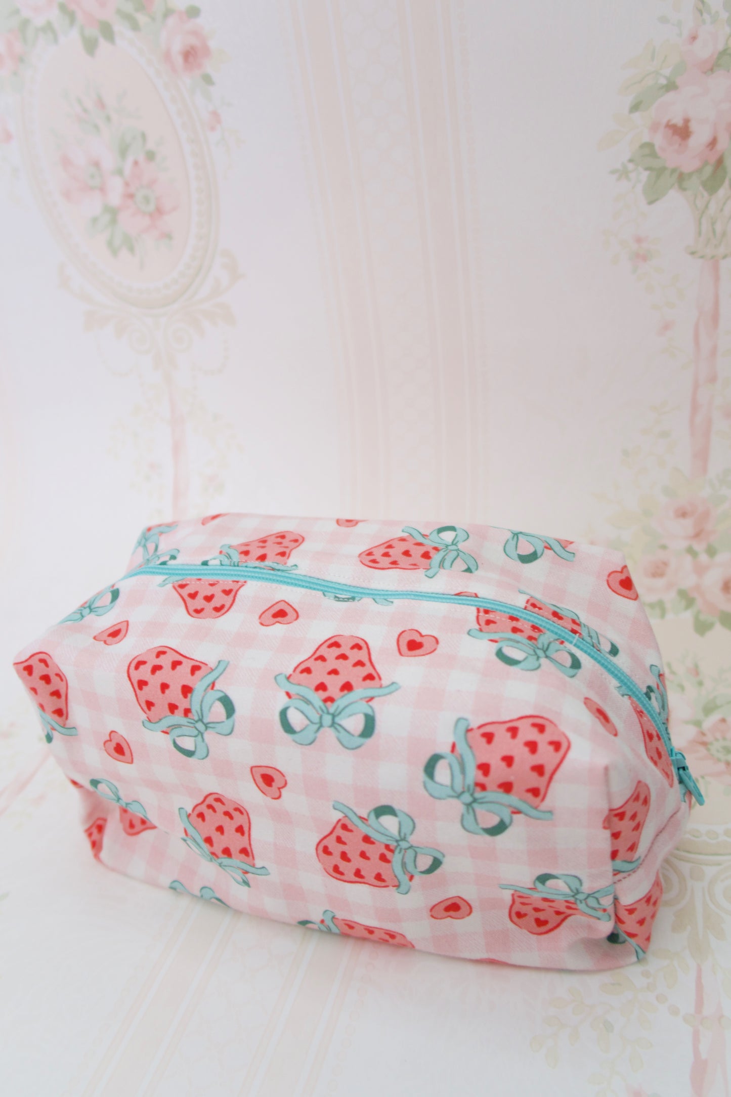 Strawberry Soirée Makeup Bag - Regular