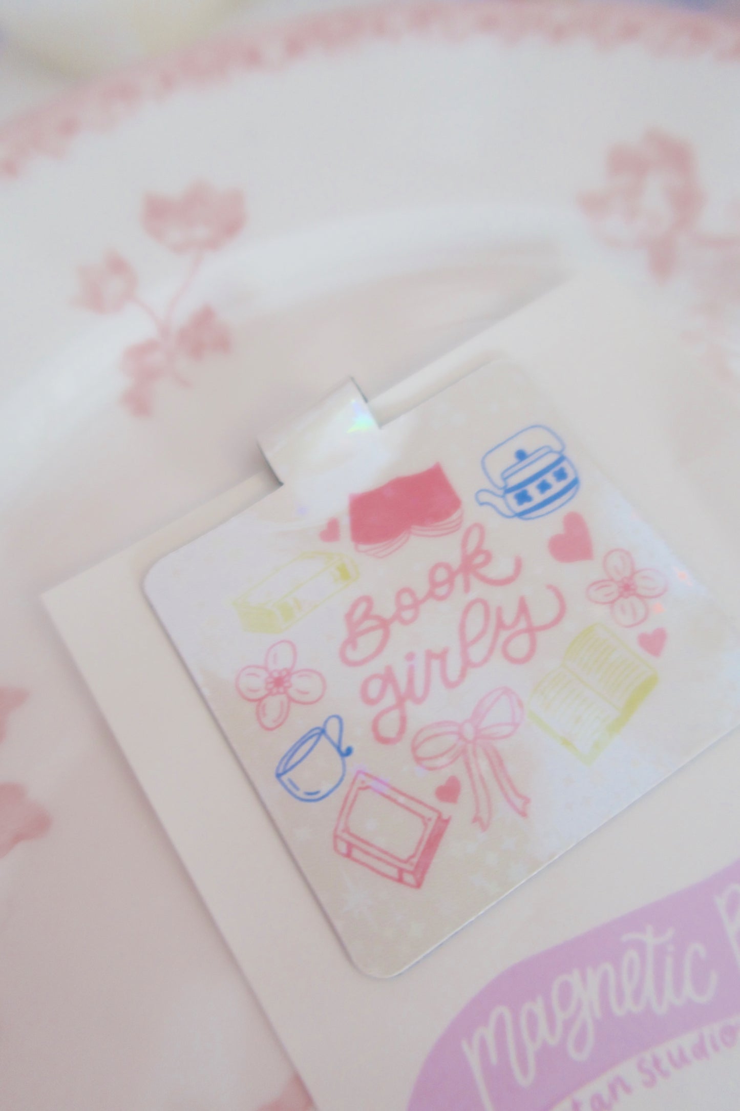 💐 Book Girly -Magnetic Book Mark