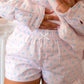 Fleur De Princess Poplin Shorts - Baby Pink