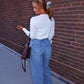 The Madeleine Cardigan - White
