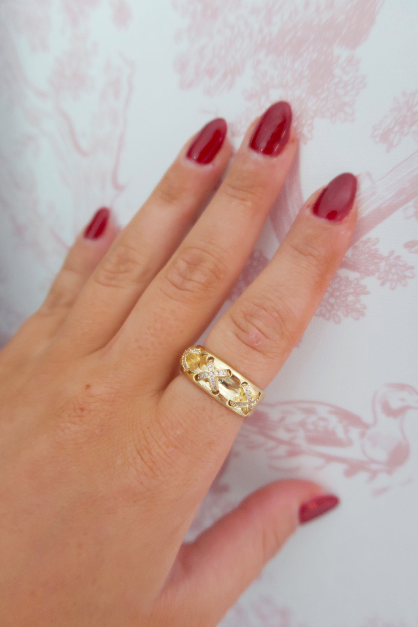 Gemma 24k Gold Filled Ring