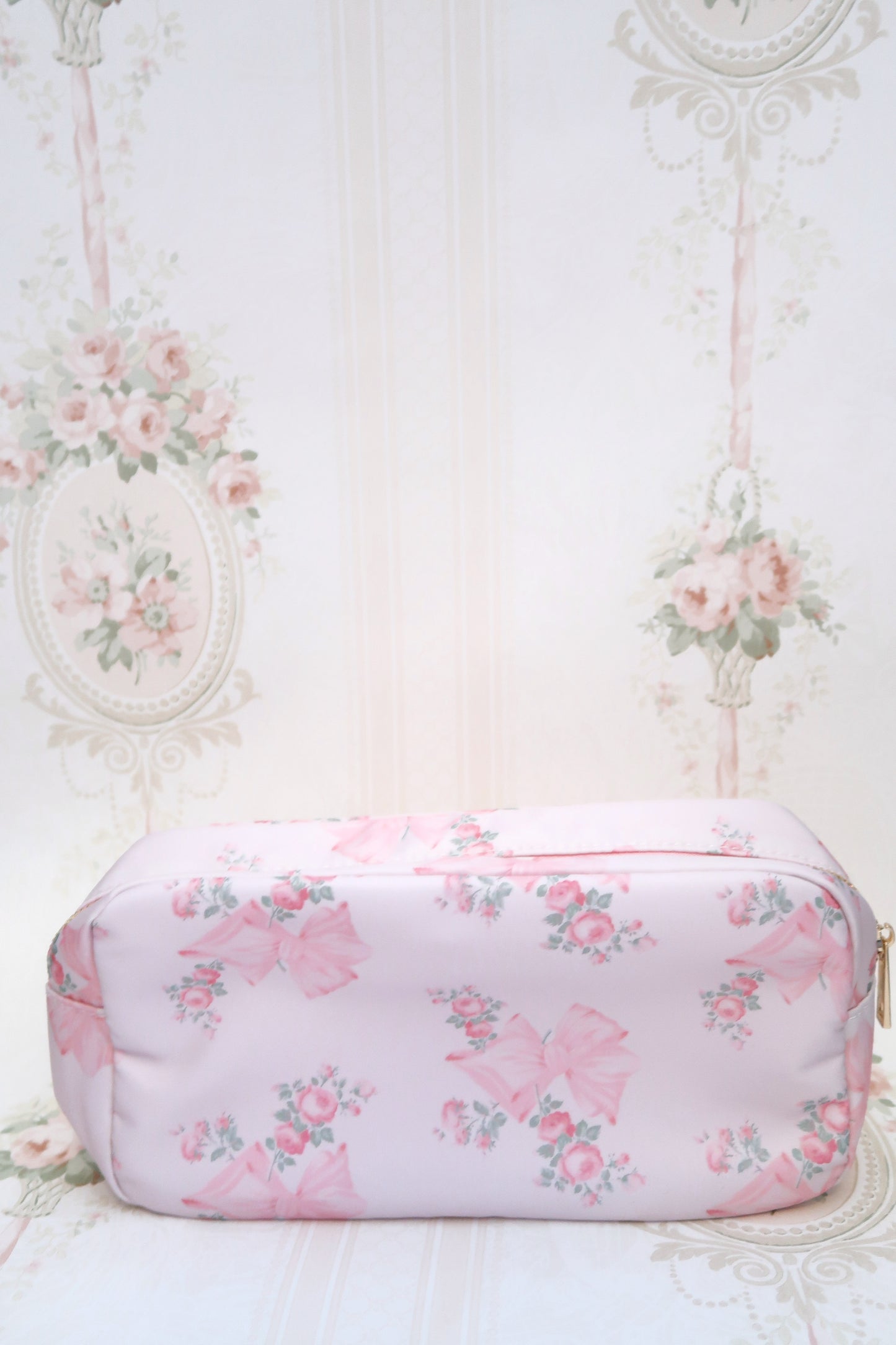 Baby Pink Coquette Makeup Bag