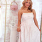 Blush Lacewood Midi Dress