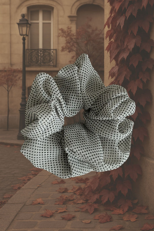 Midnight Macaron Oversized Scrunchie