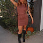 Spiced Cinnamon Sweater Dress