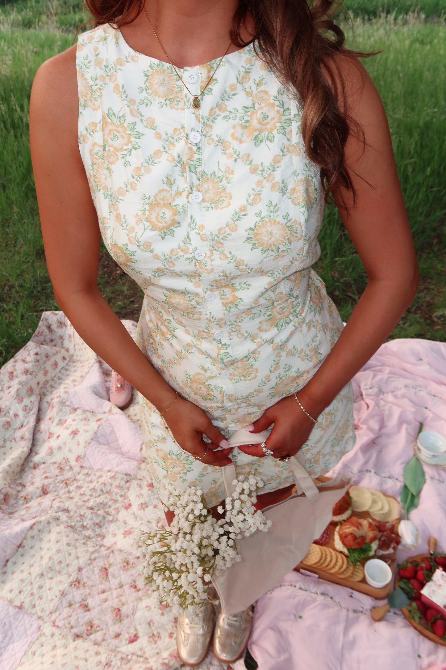 Sorrento Bloom Boat Neck Dress