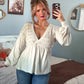 The Dauphine Babydoll Top - Oat