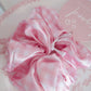 Pink Noel Satin Scrunchie