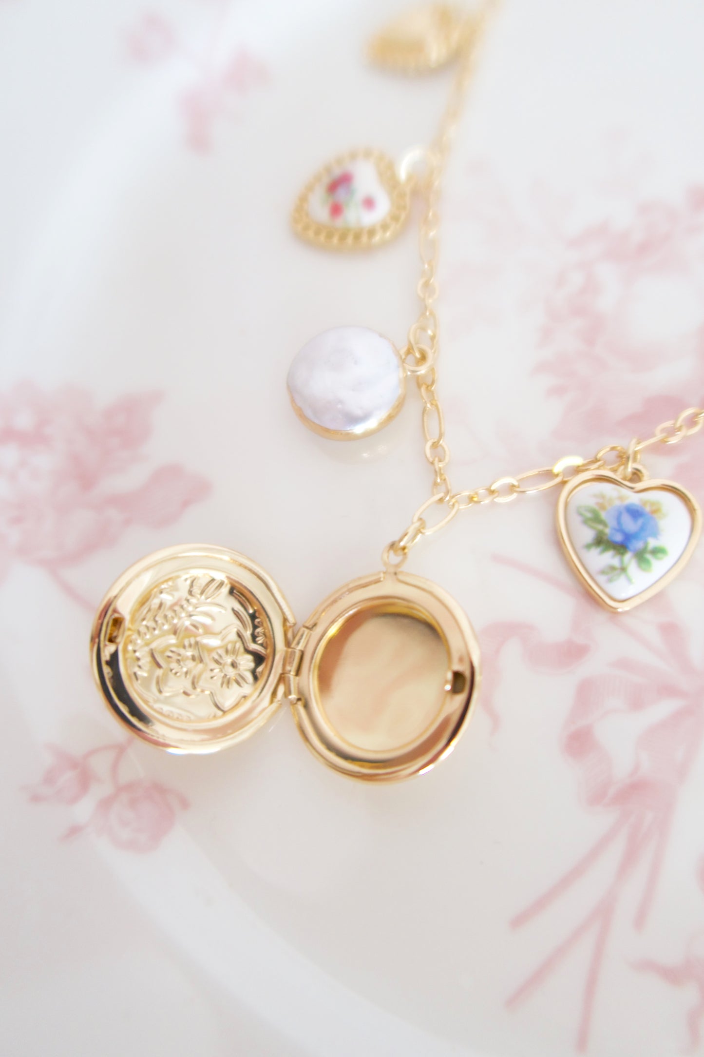 Cinderella’s Garden Locket Charm Necklace