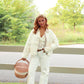 The Orchard Lane Jacket – Cream Gingham