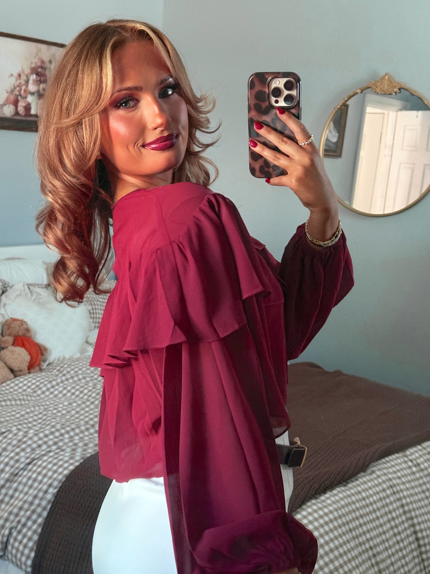 The Ashbourne Chiffon Blouse